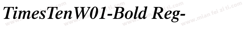TimesTenW01-Bold Reg字体转换